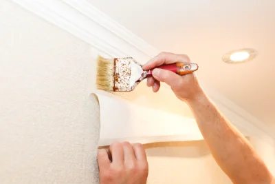 Pose de papier peint à Authou — revêtements muraux et toiles de verre